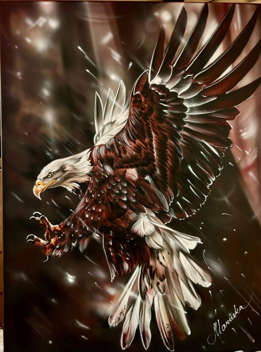 |Sky Sovereign 🦅| Price: $450 Size: 24" x 36" Availability: Available ORDER